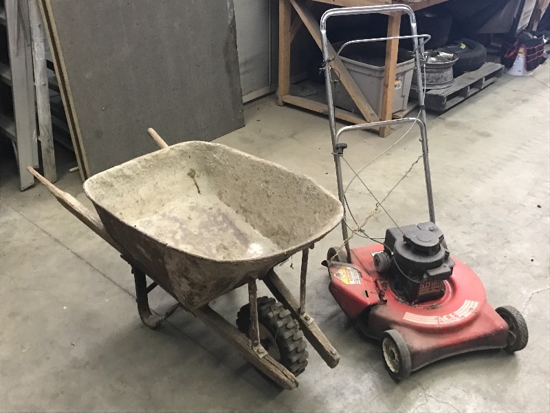 lot 31 image: Lot Of (1) Wheel Barrel & (1) ACE ...