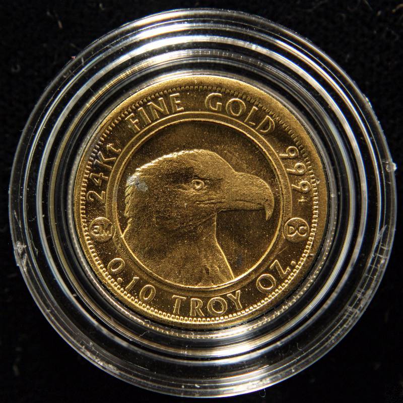 110 TROY OZ. .999 FINE GOLD PROSPECTOR IN AIRTITE HOLDER
