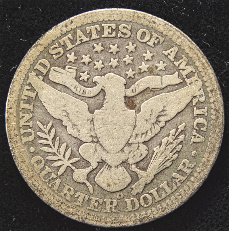 1909-D BARBER QUARTER