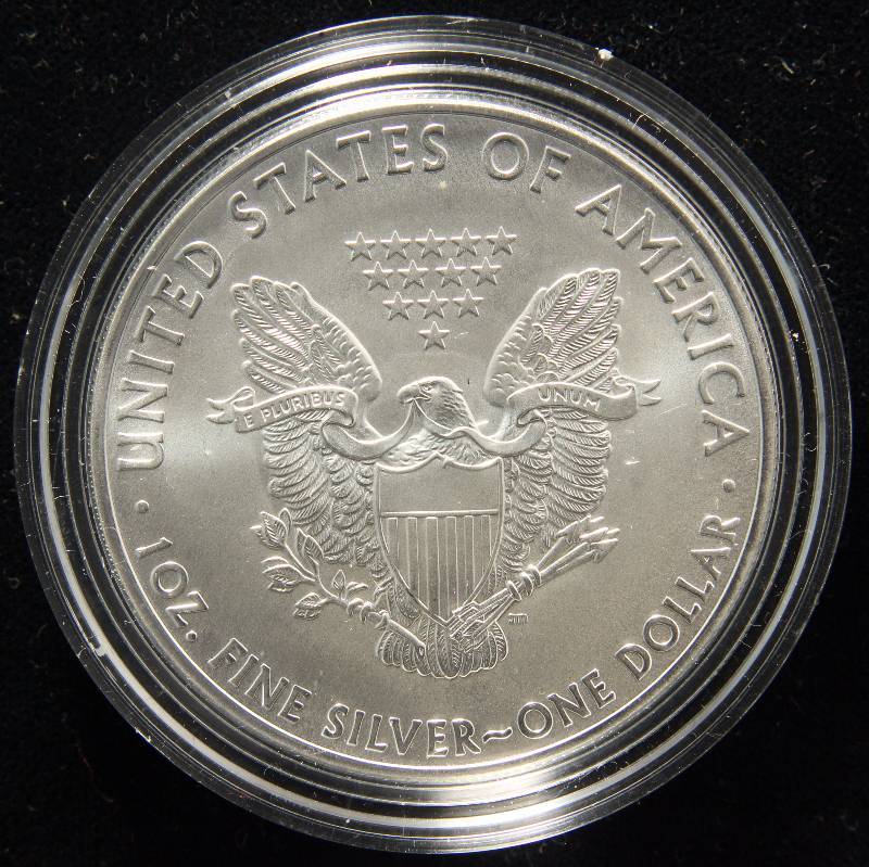 2013 AMERICAN SILVER EAGLE 1 TROY OZ. .999 FINE SILVER DOLLAR IN AIRTITE HOLDER