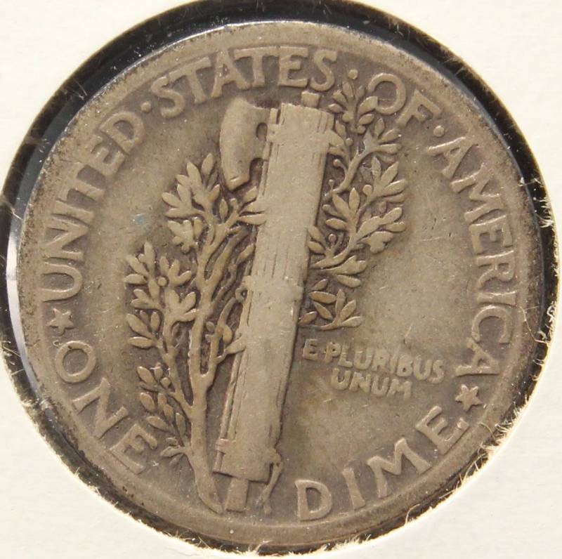 1929 MERCURY DIME FINE