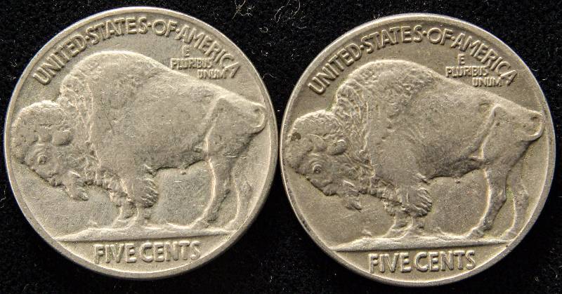 GROUP OF 2 BUFFALO NICKELS 1936&1937