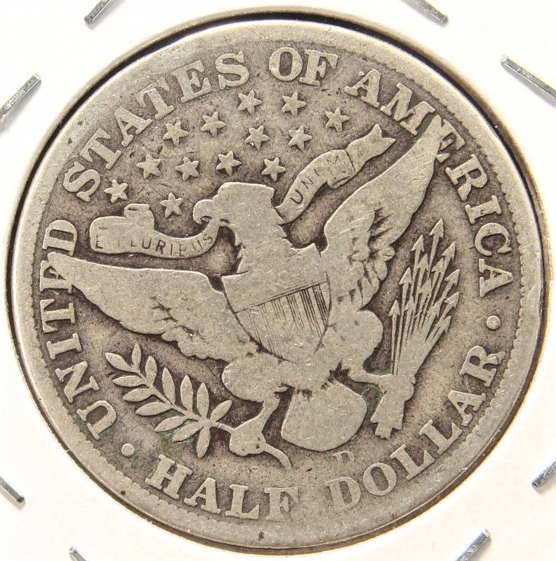 1912-D BARBER HALF DOLLAR