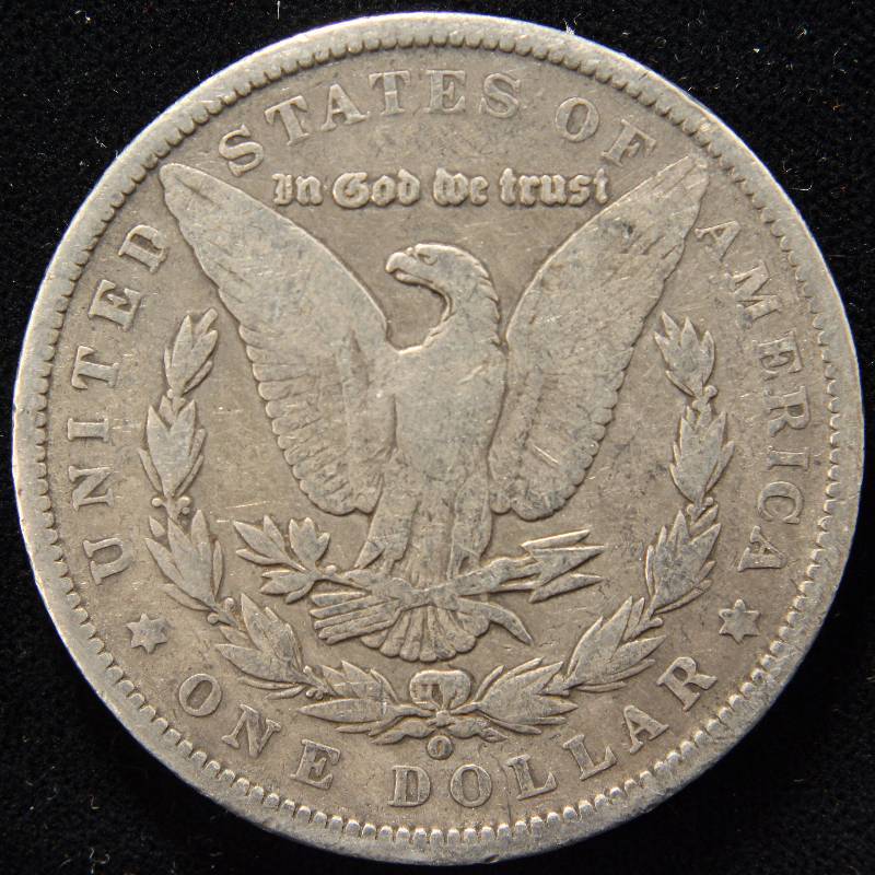 1890-O MORGAN SILVER DOLLAR VG DETAILS