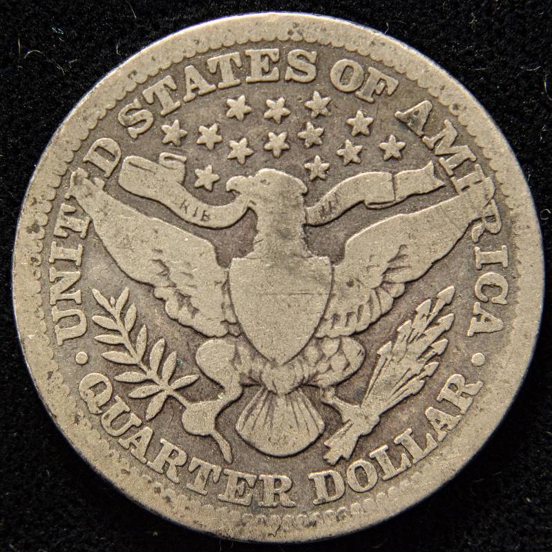 1911 BARBER SILVER QUARTER GOOD