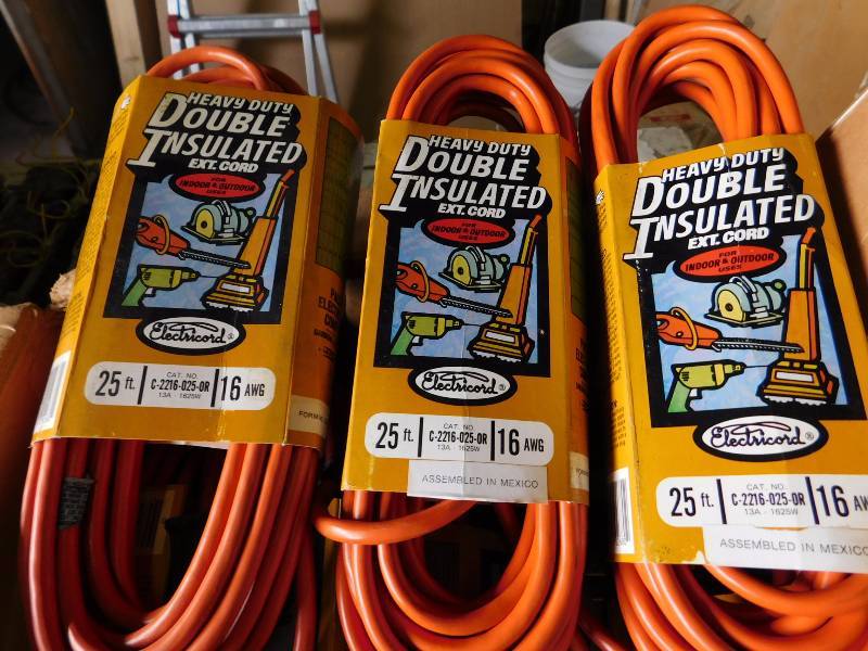 Heavy Duty Double Insulated 25 Extension Cord (Qty. 19)