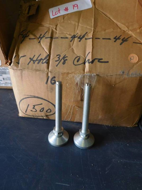 Box of 5 Adjustable Metal Equipment Feet
