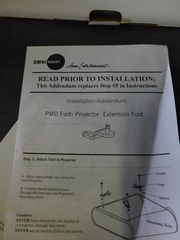 NEW Omni Mount Small Projector Mount PM1