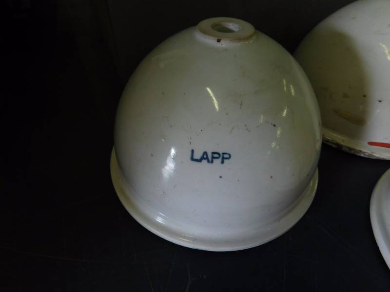 Ceramic Lapp Electrical Insulator (Qty. 18) and Ceramic Wireholder (Qty. 18)