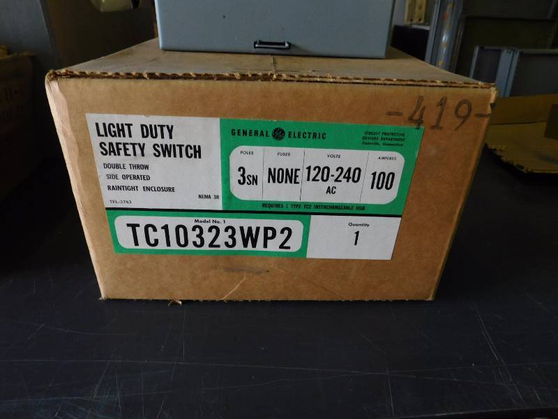 General Electric Light Duty Safety Switch (Qty. 2)