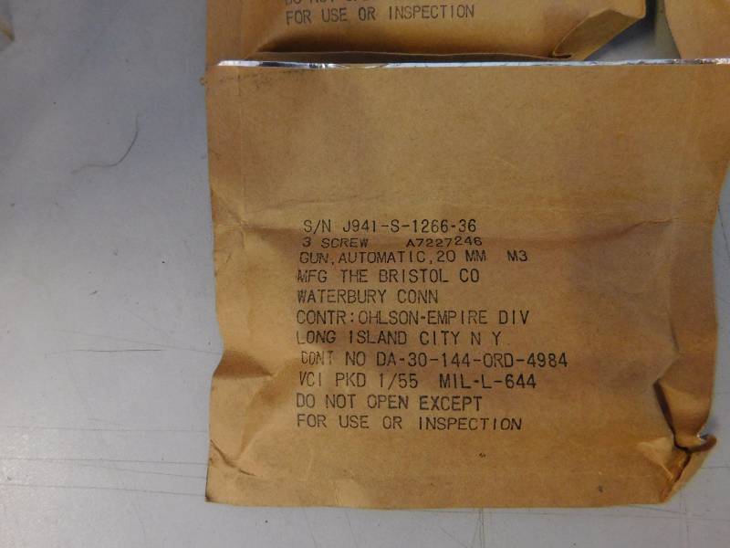 Screws for Automatic 20mm Gun (Qty. 24)