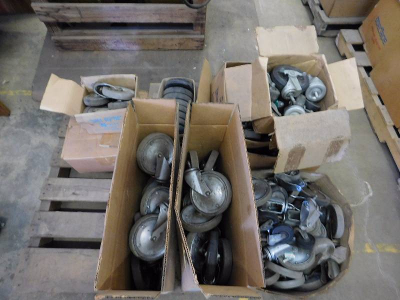 Partial Pallet of Castors and Wheels, Various Sizes