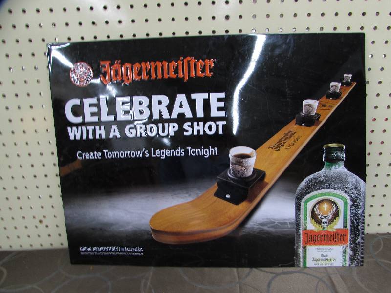 lot 553 image: METAL JAGERMEISTER SIGN