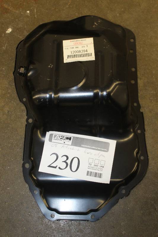 lot 230 image: 2008 Mitsubishi Evo Oil Pan