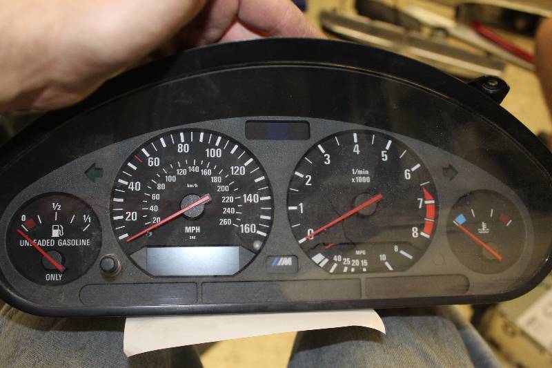 lot 206 image: 1999 BMW M3 Instrument Cluster