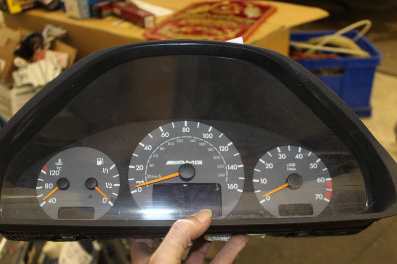 lot 227 image: W210 AMG Merecedes Instrument Cluster