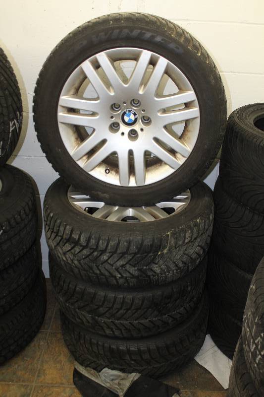 lot 19 image: Lot of (4) BMW 18in. Wheels w P24550R18 Winter Tires
