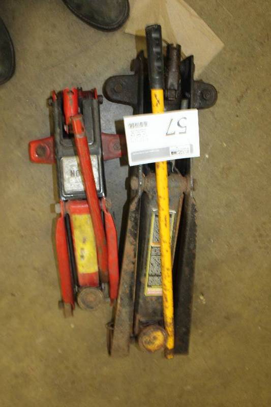 lot 57 image: Lot of (2) 2-Ton Floor Jacks