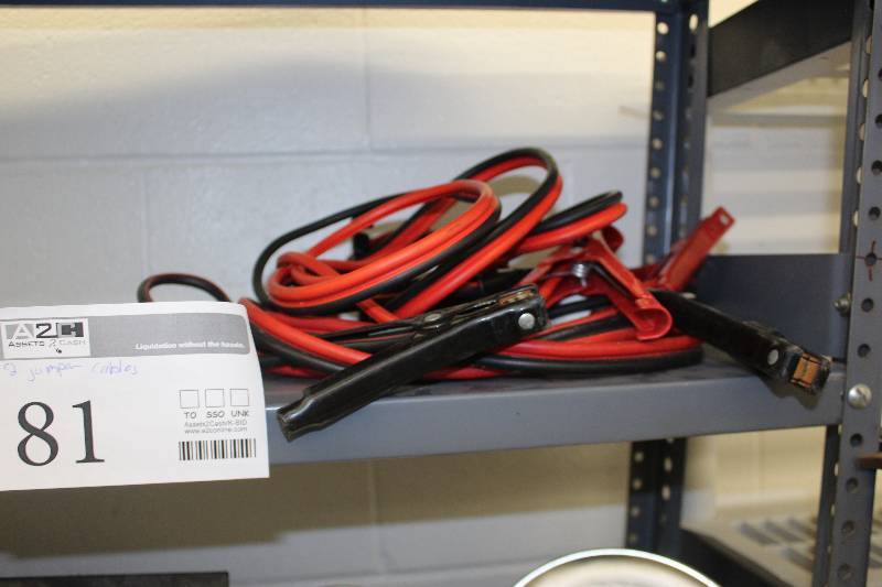 lot 81 image: Lot of (2) Automotive Jumper Cables
