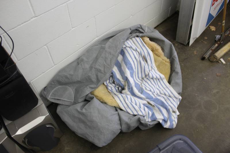 lot 139 image: Car Cover, Sheepskin Seat Cover Set, Shop Towel