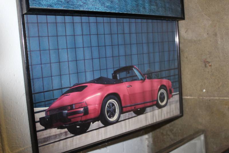 lot 114 image: Lot of (4) Porsche Framed Wall Art