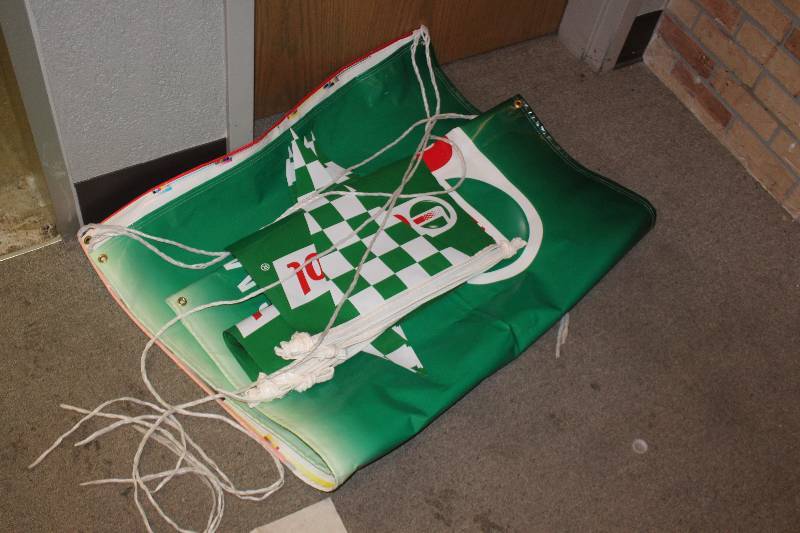 lot 137 image: Castrol Motor Oil Banner, Flags