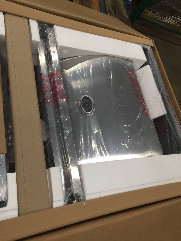 lot 40 image: Nexgrill 4-Burner Propane Gas Grill in Stainless Steel with Side Burner, Model#  720-0830H open box never used