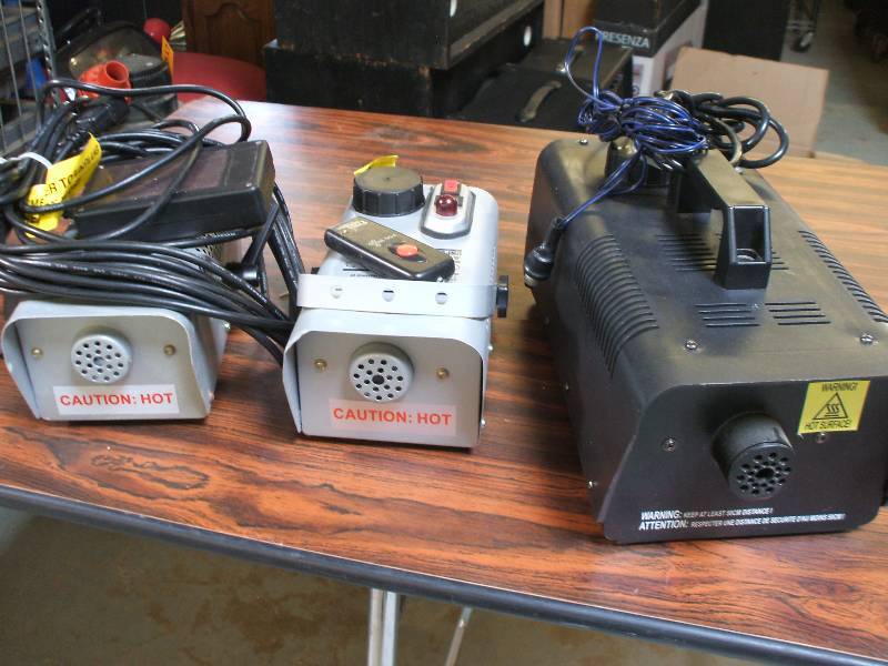 lot 321 image: FOG MACHINES