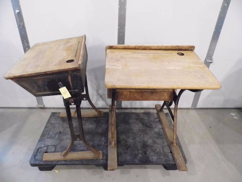 Antique School Desks
