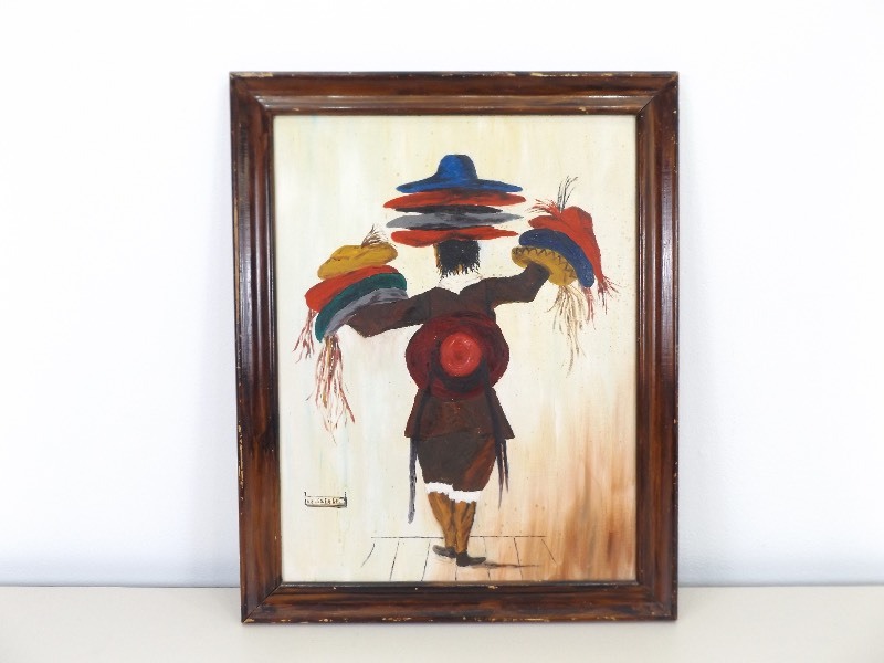 lot 21 image: Framed Signed Oil Painting