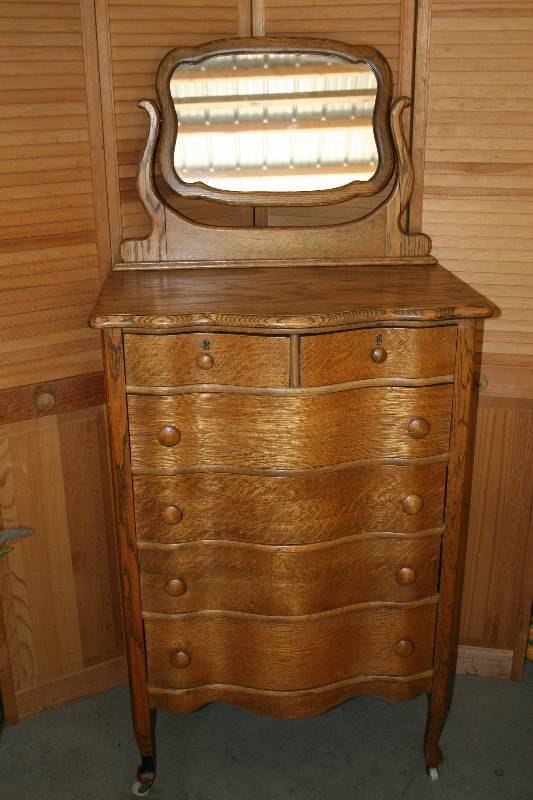 Antique Dresser with Mirror