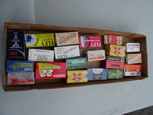 lot 14 image: Misc Empty 22 Calibe Ammo Boxes