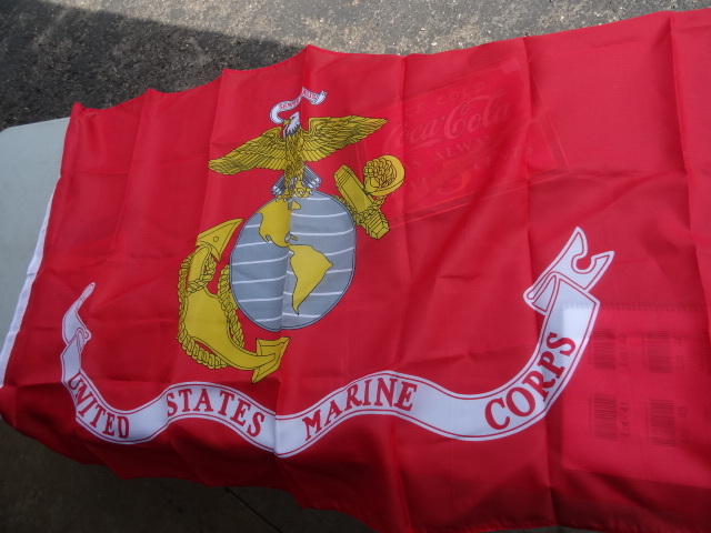 lot 43 image: 3 X 5 United States Marine Core Flags