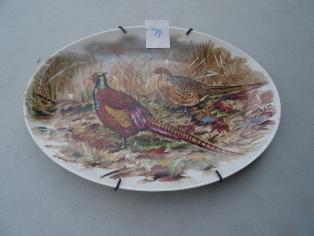 lot 74 image: Vintage Pheasant Plate