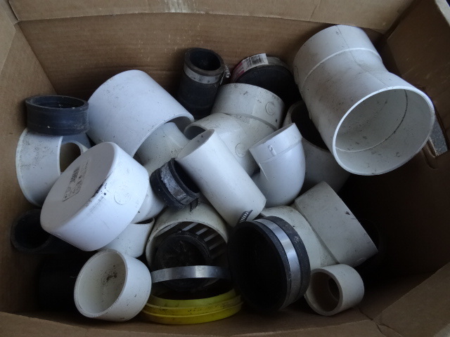 lot 116 image: Misc PVC Plumbing Fittings