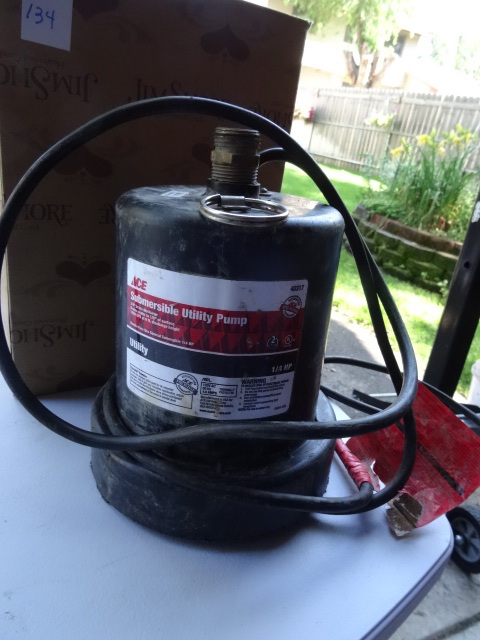 lot 134 image: Ace Submersible Utility Pump Works