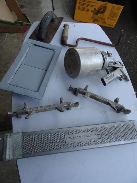 lot 137 image: Cement Block Tools, Thomas Paint Sprayer