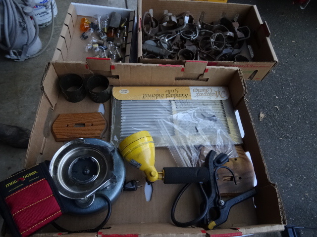 lot 144 image: Muffler Clamps, Auto Light Bulbs,
