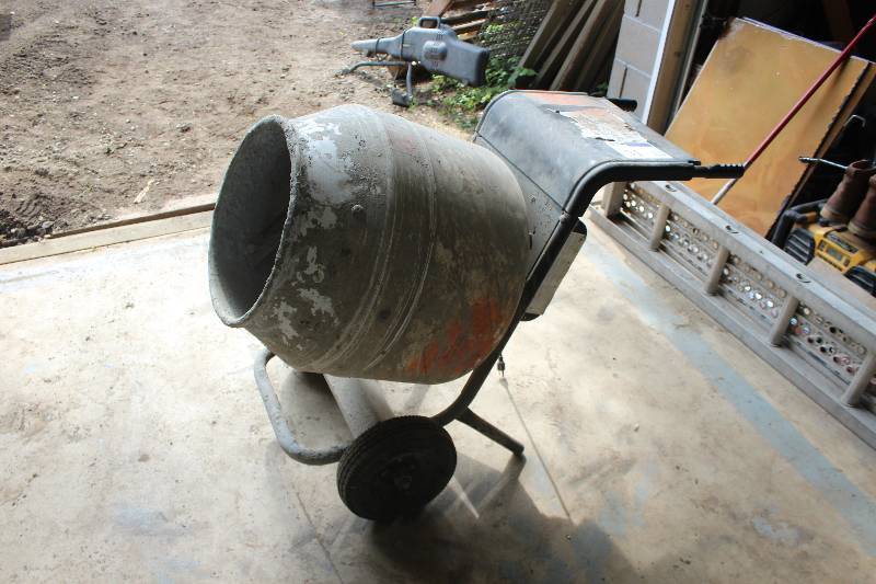 lot 51 image: Multiquip Poly Drum Mix-N-Go Portable Cement Mixer