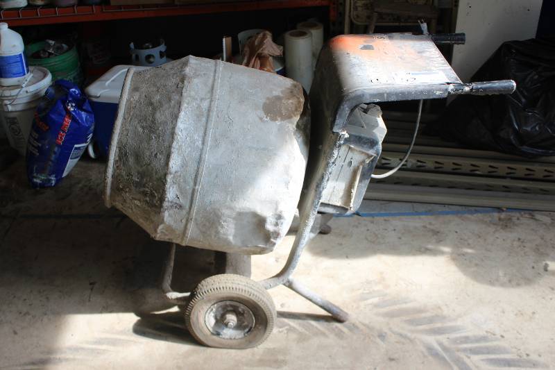 lot 52 image: Multiquip Poly Drum Mix-N-Go Portable Cement Mixer