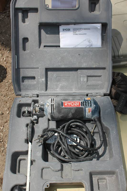lot 50 image: Ryobi Speed Saw w Case, Operators Manual