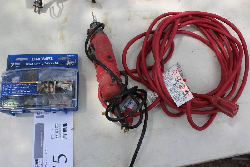lot 75 image: Tool Shop Rotary Tool, Dremel Tool w Power Cord, Kit