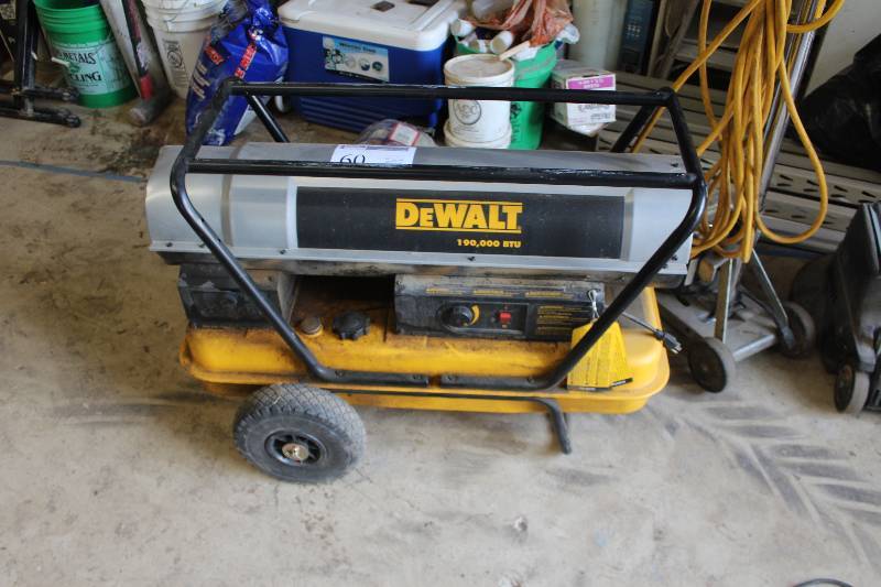 lot 60 image: DeWalt 190K BTU Portable Forced Air Kerosene Heater