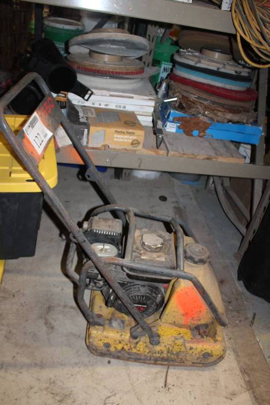 lot 122 image: Wacker Neuson Plate Compactor w Honda GX160 Engine