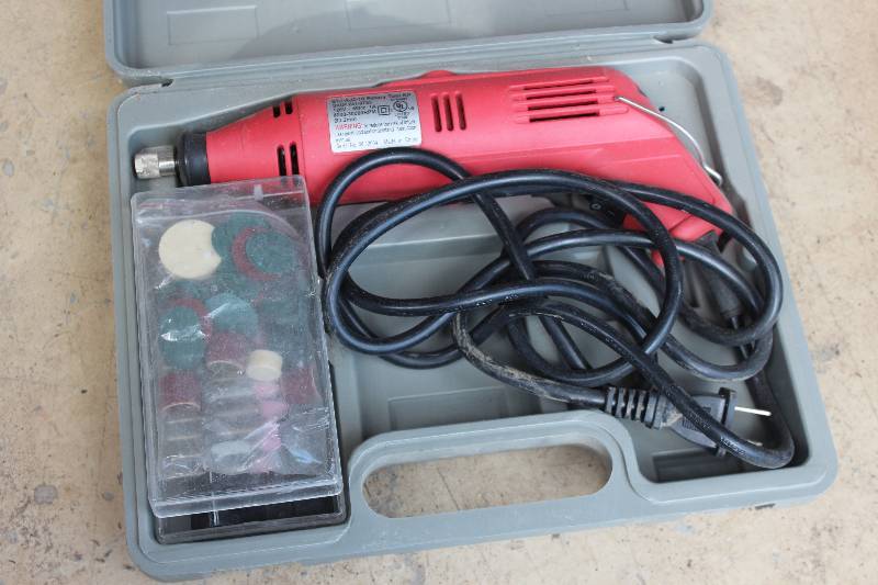 lot 131 image: Rotary Tool Kit w Accessories, Case