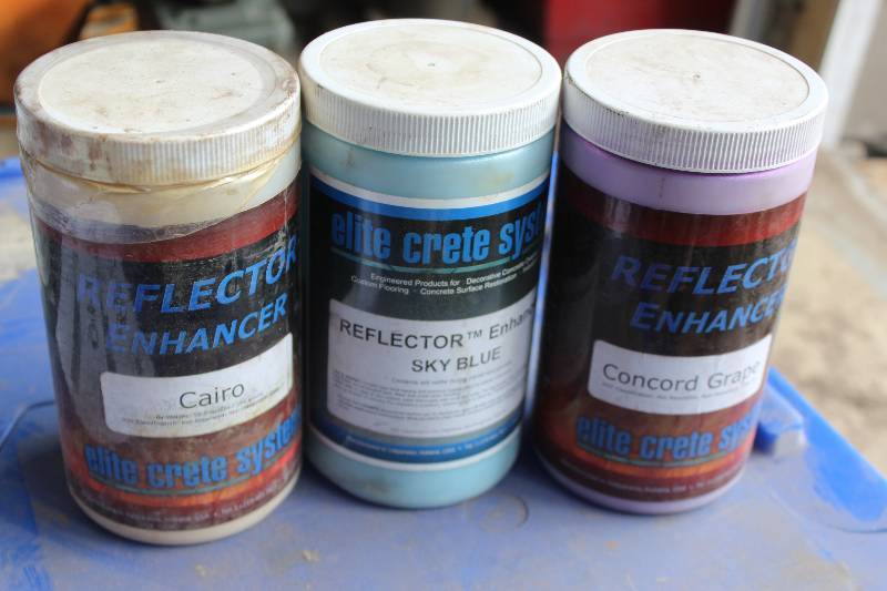 lot 146 image: Lot of (3) Bottles Concrete Reflector Enhanser - Cairo, Sky Blue, Grape