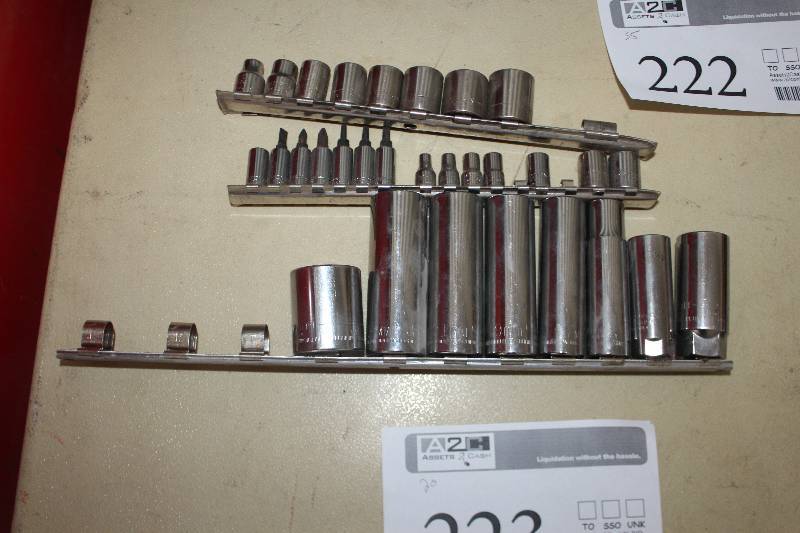 lot 223 image: Lot of (20) Metric Sockets