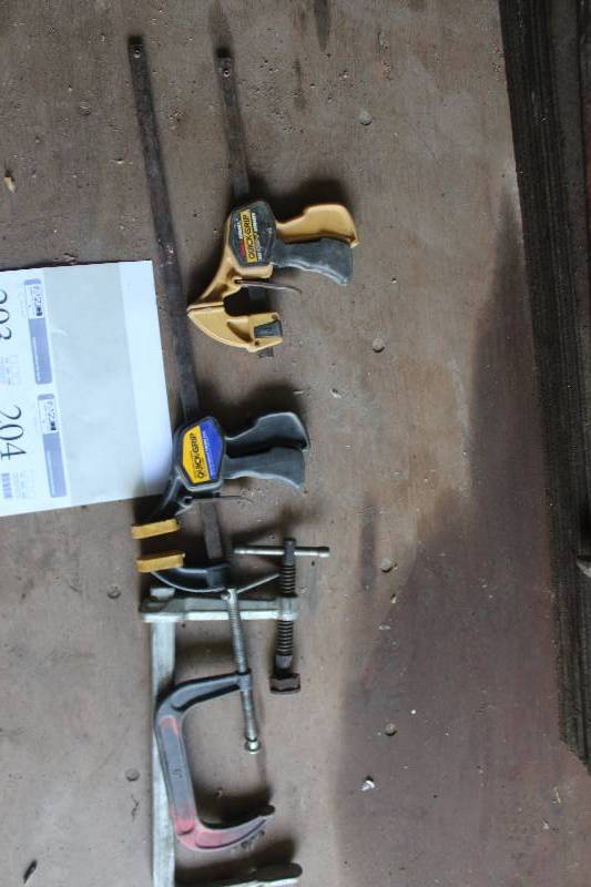 lot 203 image: Lot of (3) Clamps