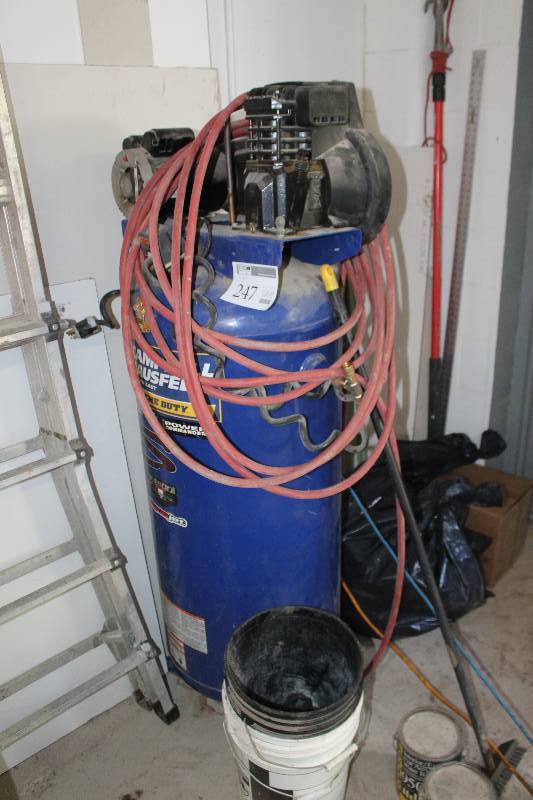 lot 247 image: Campbell Hausfeld Extreme Duty 6-Gallon 7 hp 135 psi Air Compressor