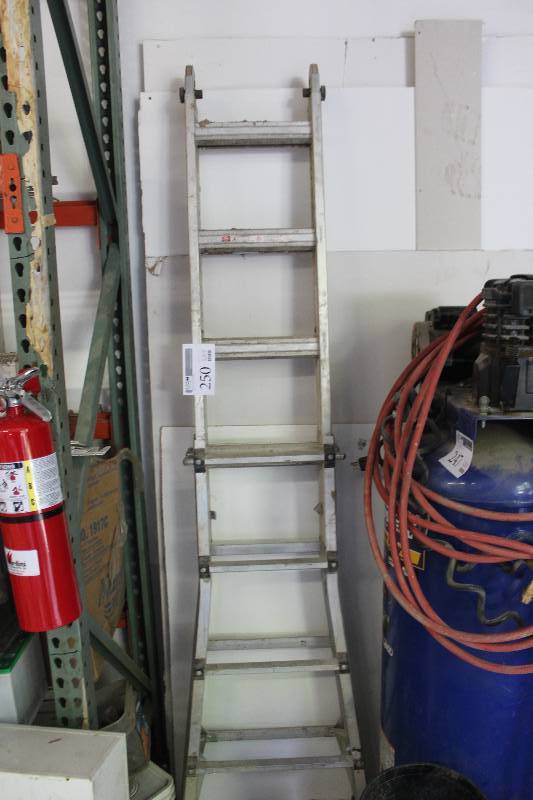 lot 250 image: 8ft. Adjustable Ladder